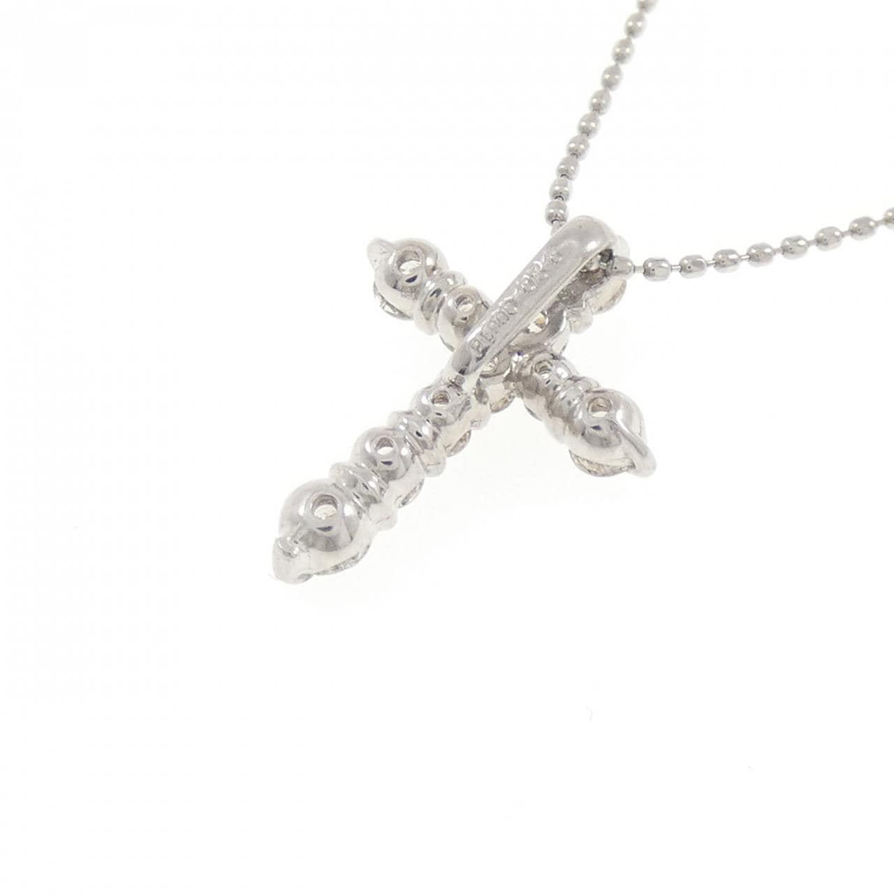 PT900/PT850 クロス ダイヤモンド ネックレス 0.50CT