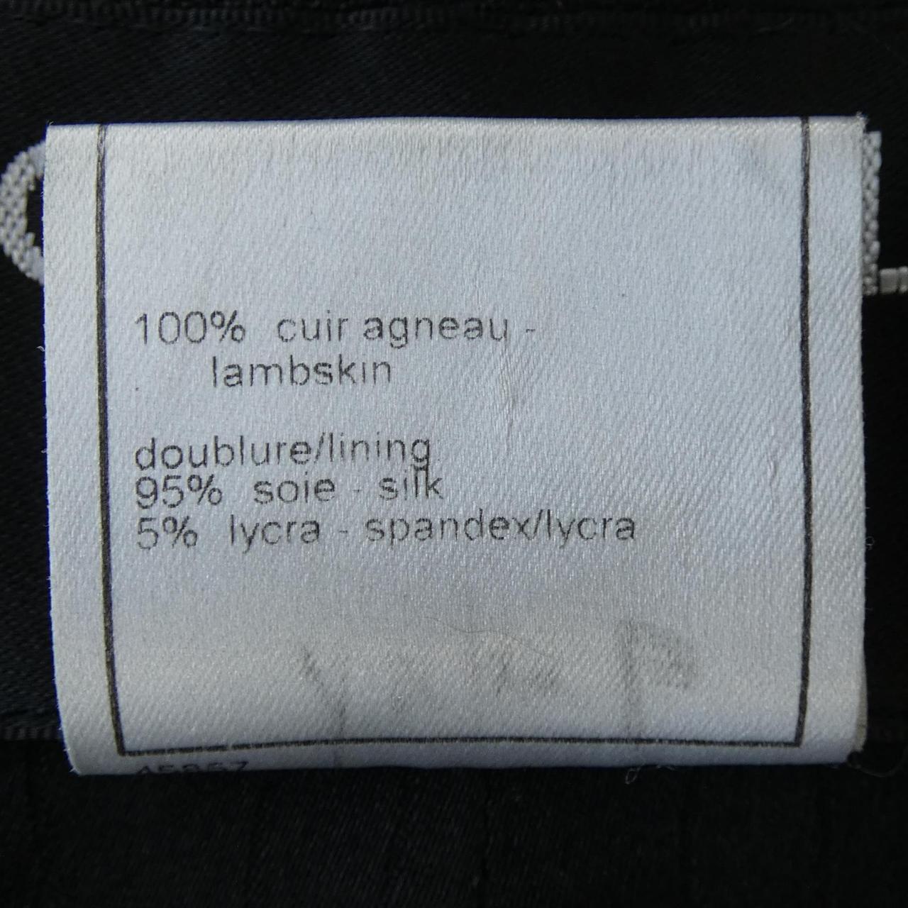 【ヴィンテージ】シャネル CHANEL P21617V01343 03A レザージャケット