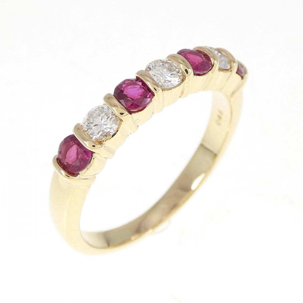 K18YG ルビー リング 0.46CT