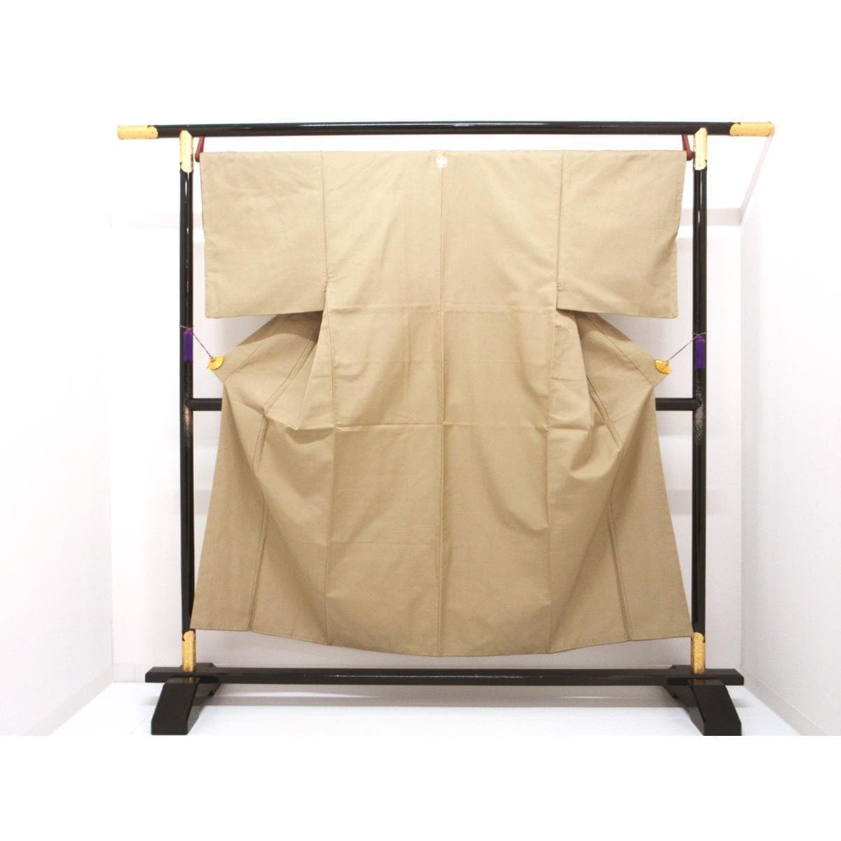 男物　お召織　白根沢　丸に角立四つ目