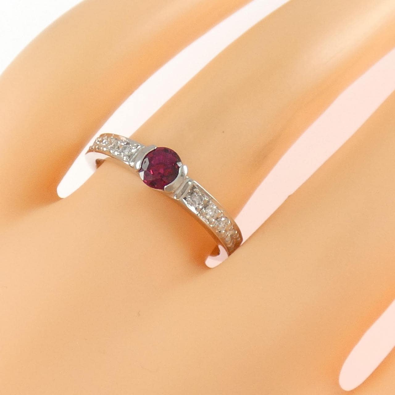 PT900 ルビー リング