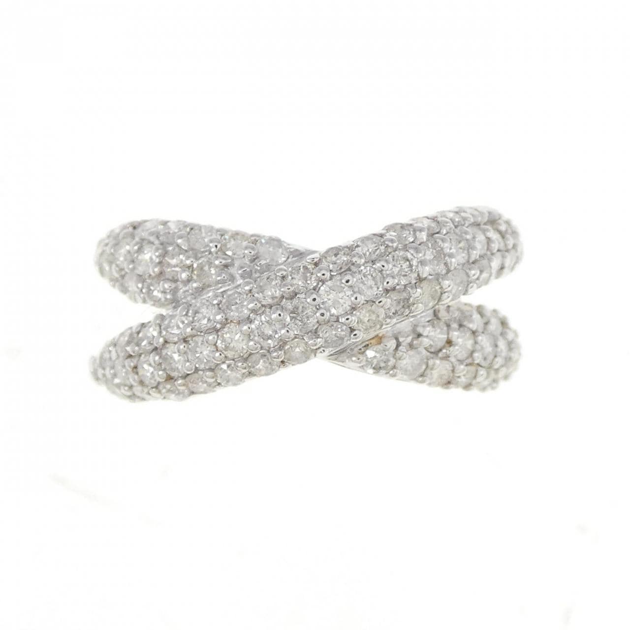 K18WG ダイヤモンド リング 1.00CT
