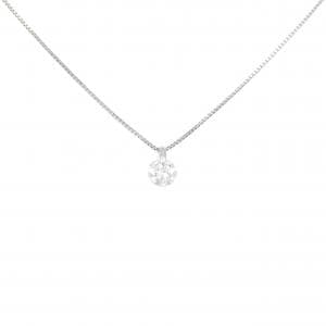 PT900/PT850 ソリティア ダイヤモンド ネックレス 0.231CT
