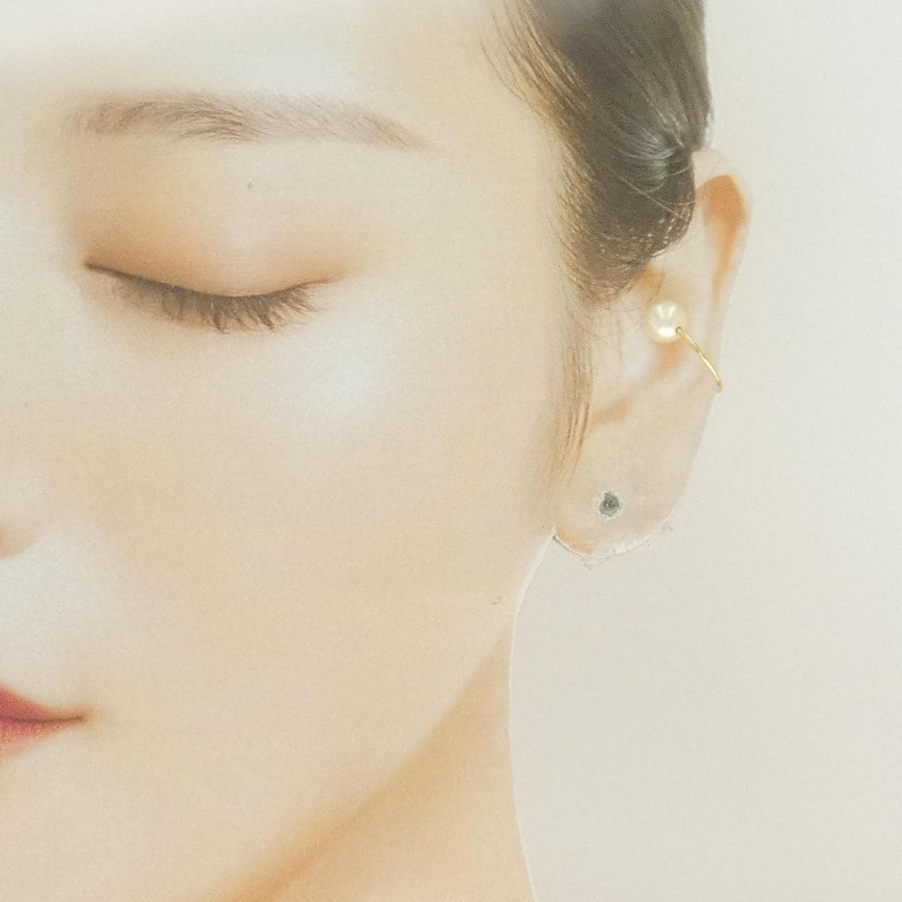 K18YG アコヤパール イヤーカフ 6.7mm