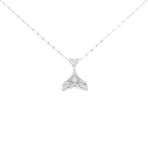 【新品】K18WG ダイヤモンド ネックレス 0.03CT