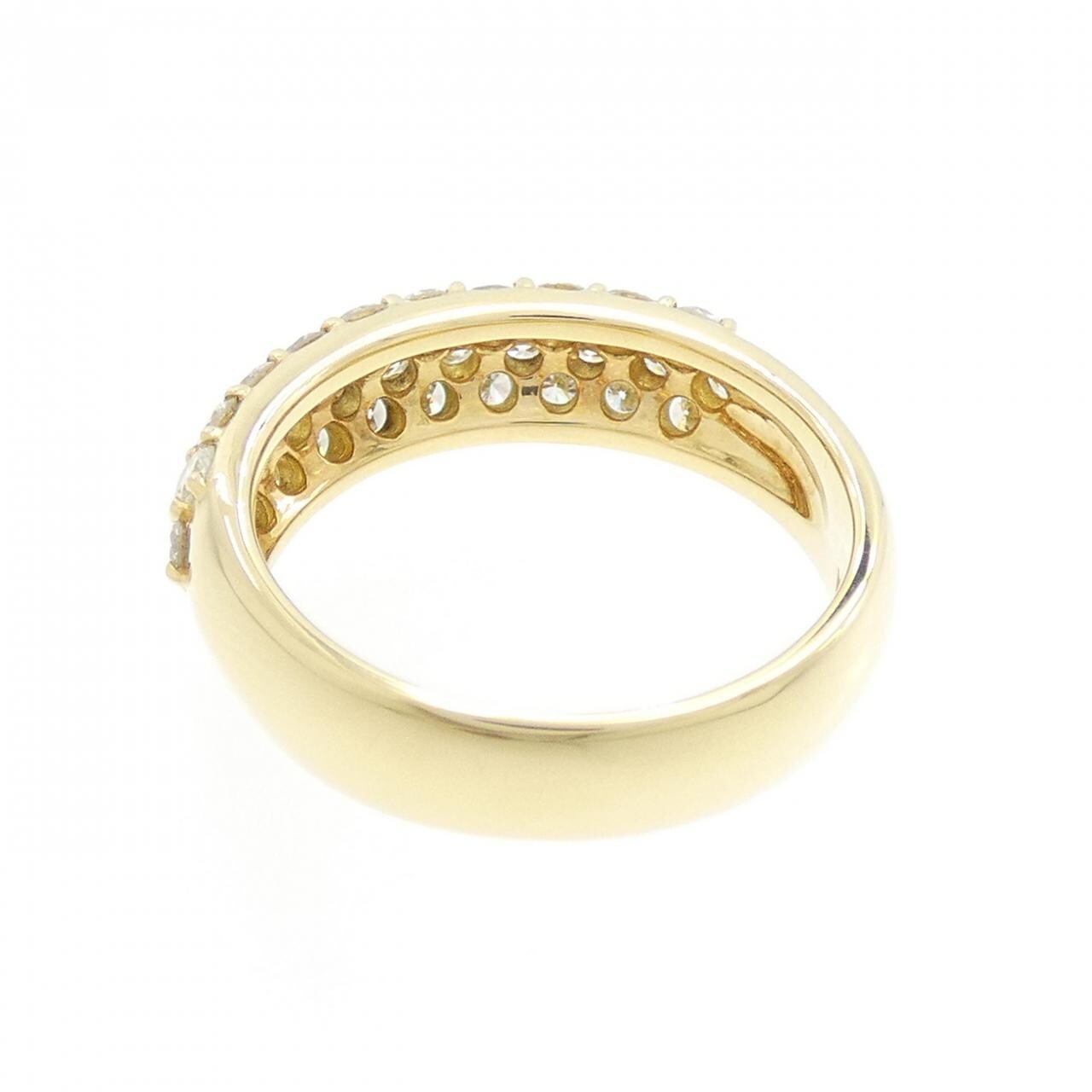 K18YG Pave Diamond Ring 1.03CT