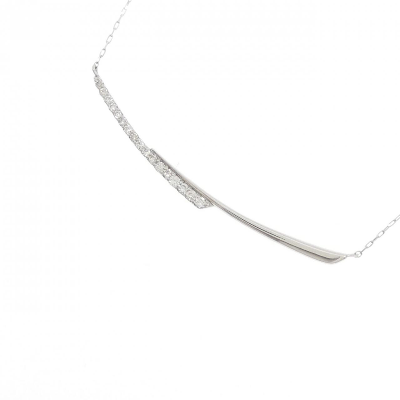 【新品】PT900/PT850 ダイヤモンド ネックレス 0.13CT
