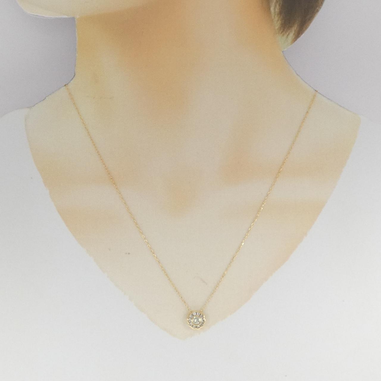 K18YG ダイヤモンド ネックレス 0.20CT