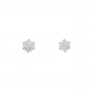 【リメイク】PT900/ST ダイヤモンド ピアス 0.503CT 0.510CT E-G VS1-2 VG