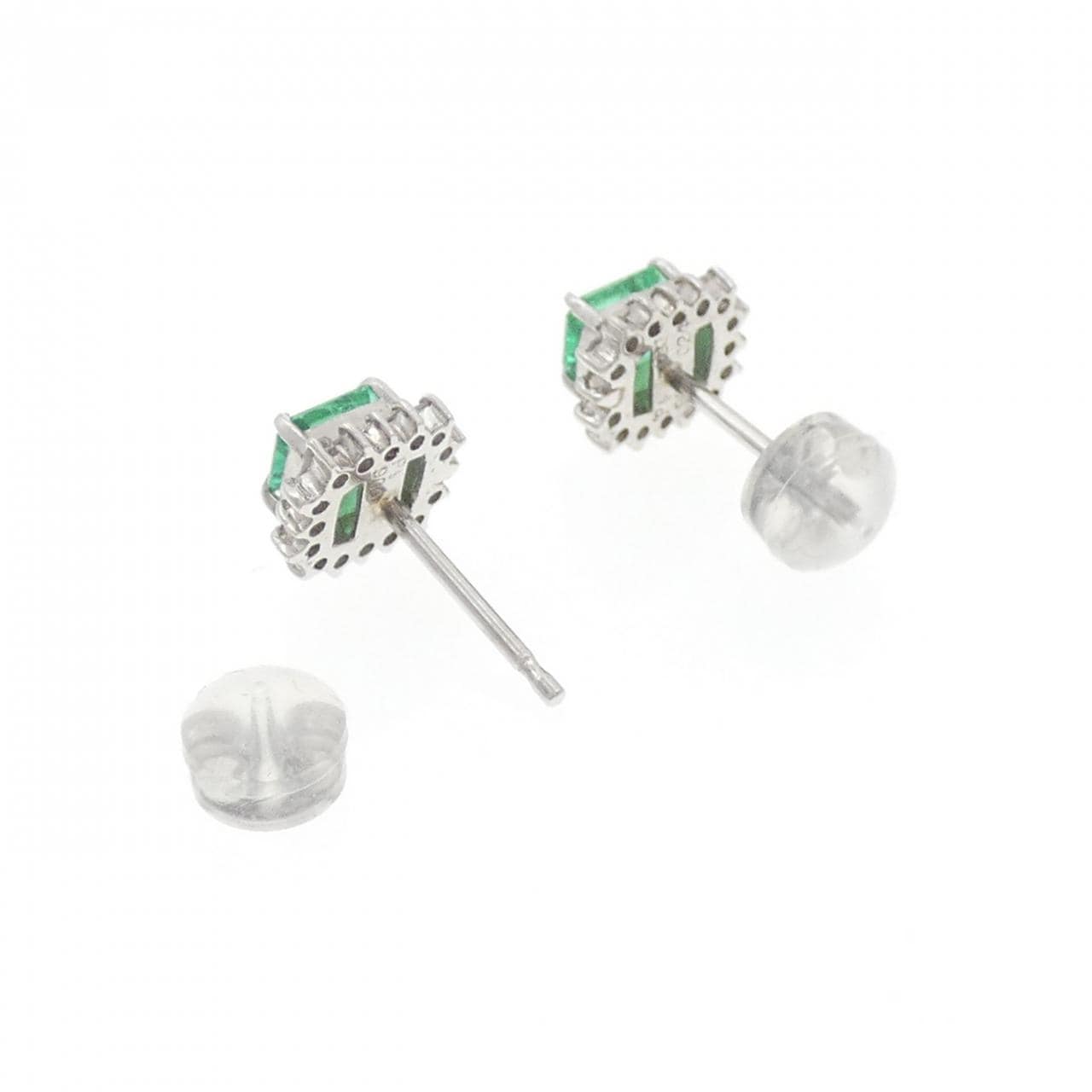 PT900 エメラルド ピアス 0.90CT