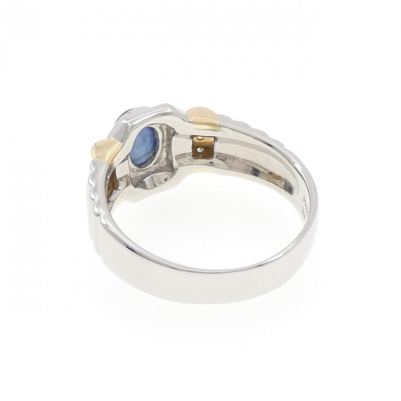 PT900/K18YG サファイヤ リング 2.90CT