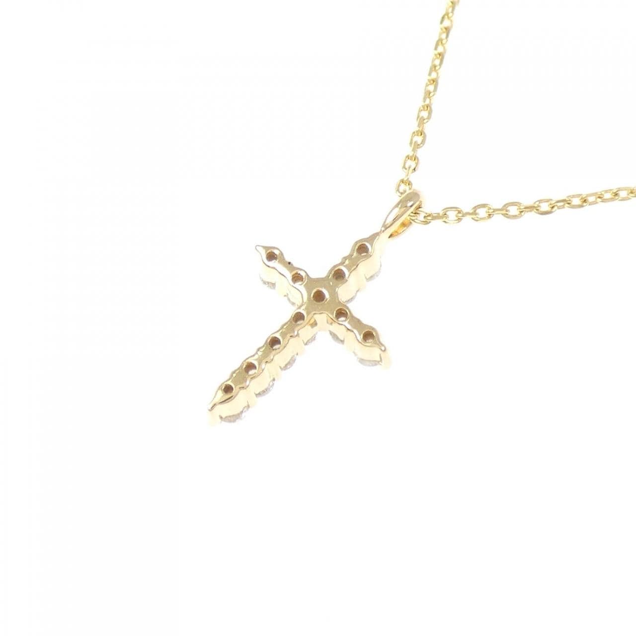 4゜C クロス ダイヤモンド ネックレス