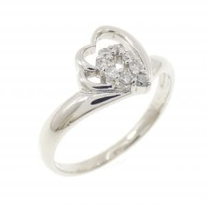 PT900 ハート ダイヤモンド リング 0.10CT