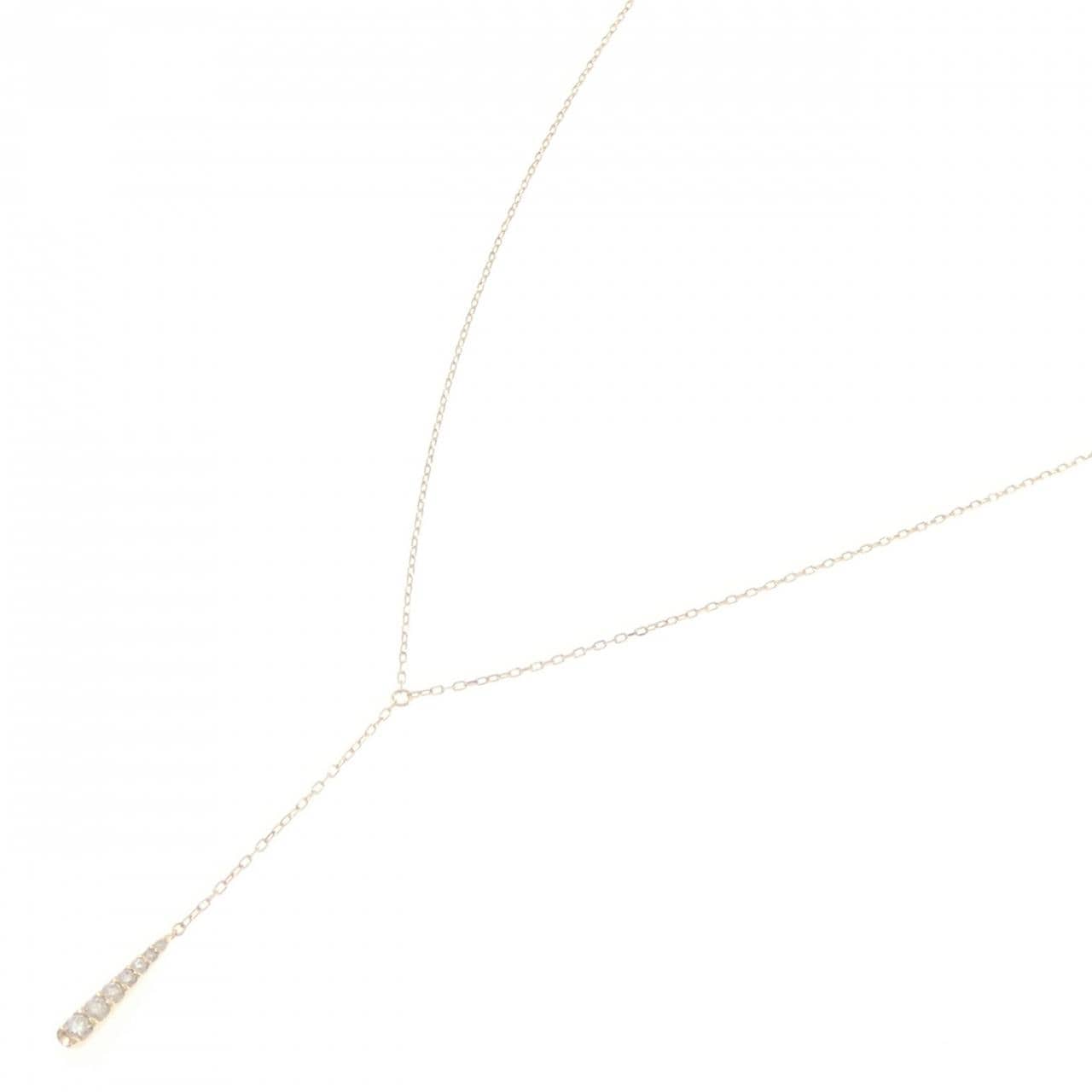 K18YG ダイヤモンド ネックレス 0.15CT