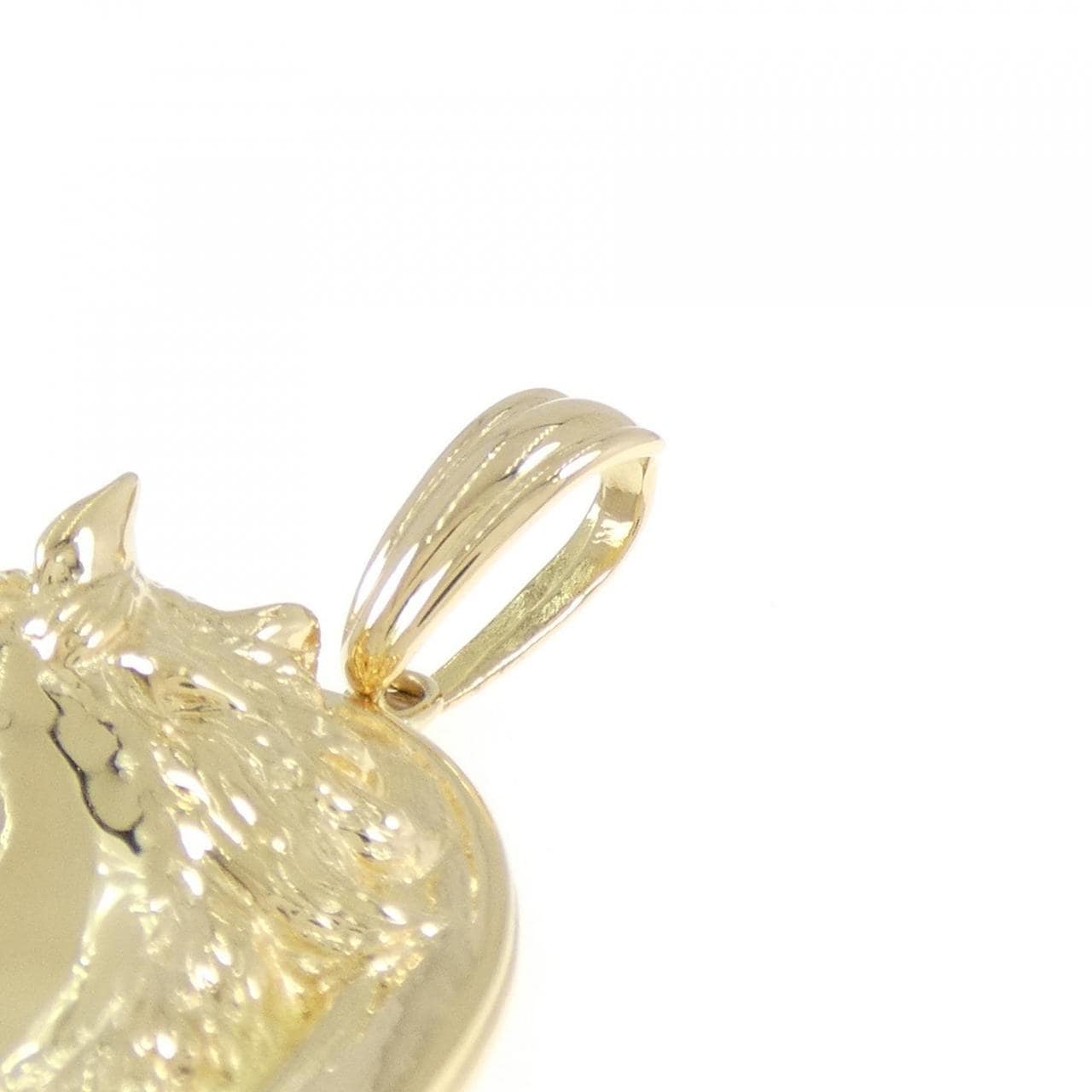 K18YG Horse Diamond Pendant