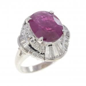 PT900 ルビー リング 2.49CT
