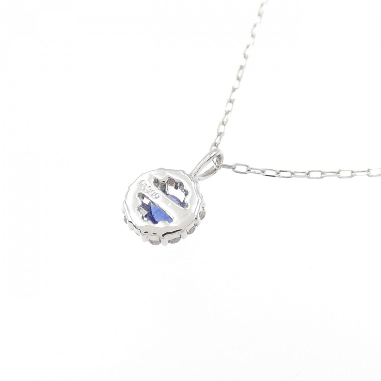 [BRAND NEW] PT900 Sapphire Necklace 0.05CT