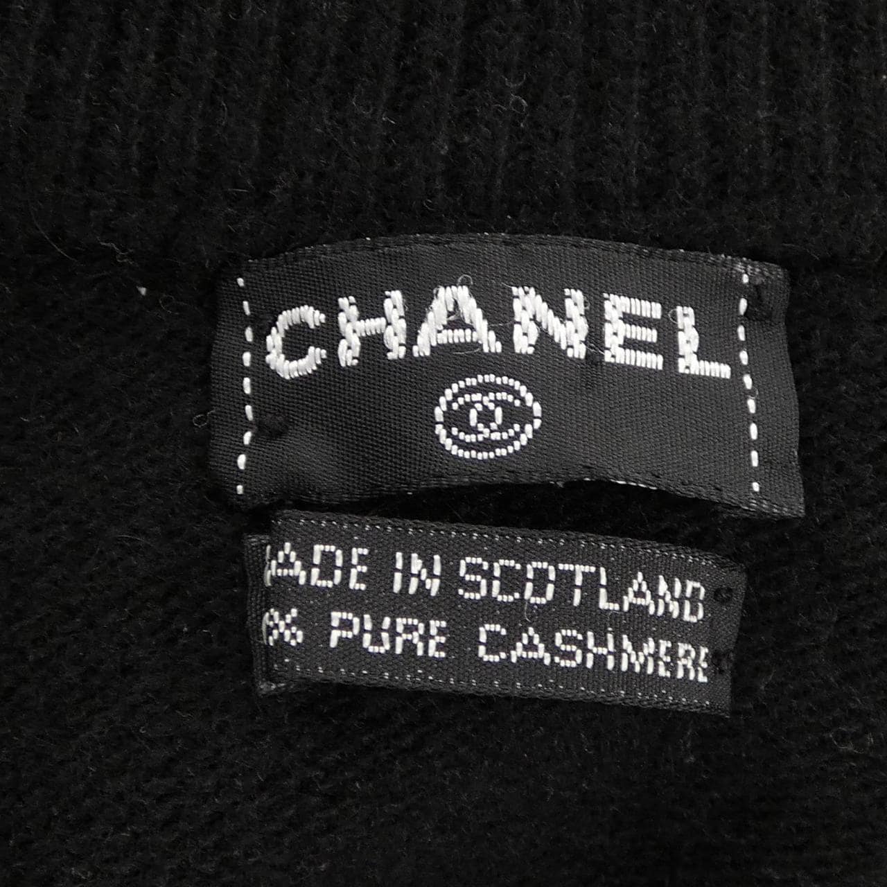 【ヴィンテージ】シャネル CHANEL スコットランド製 カーディガン