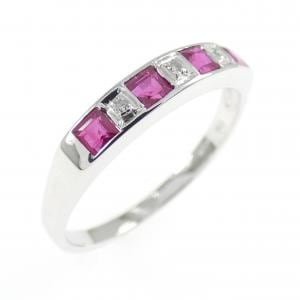 750WG ルビー リング