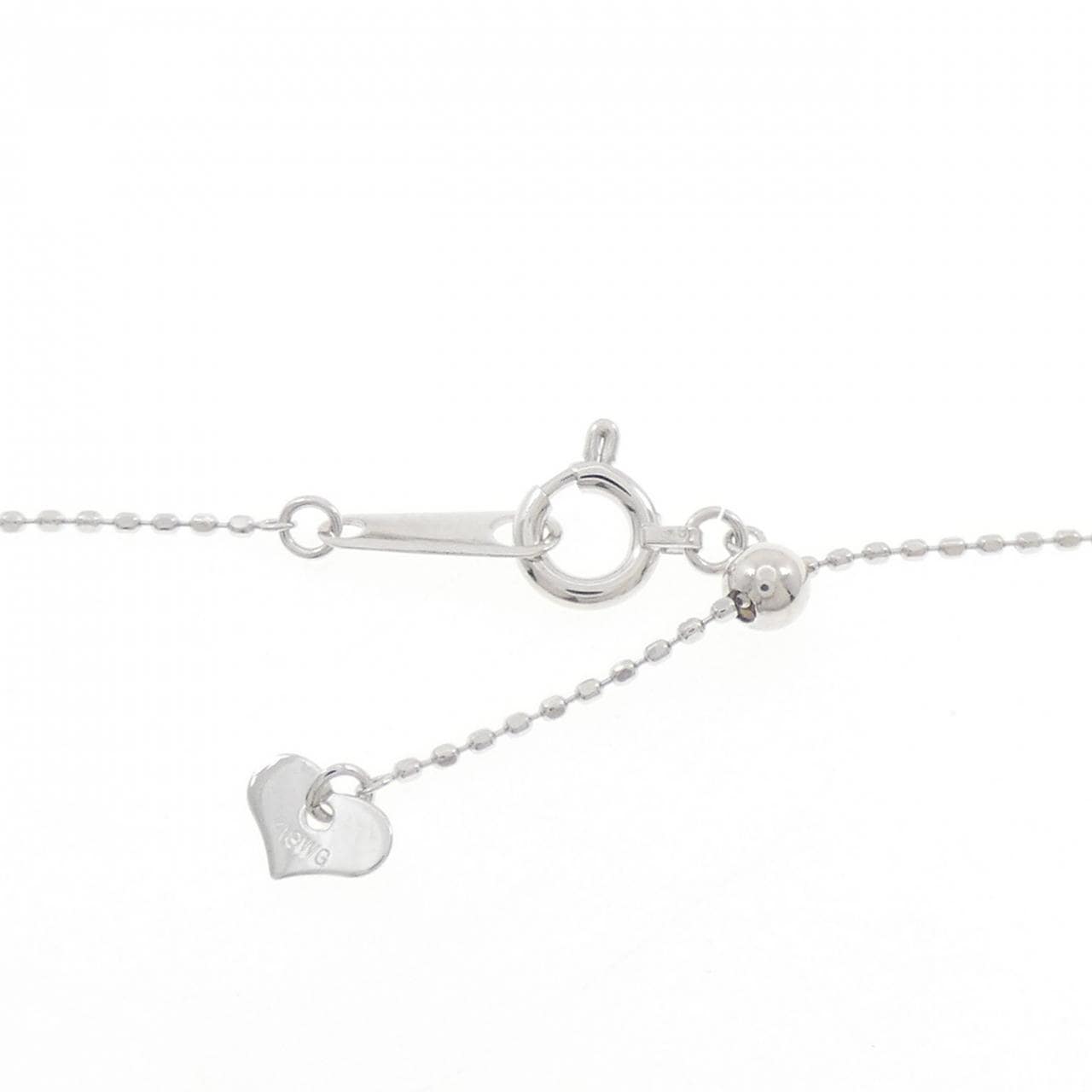 K18WG クロス トルマリン ネックレス