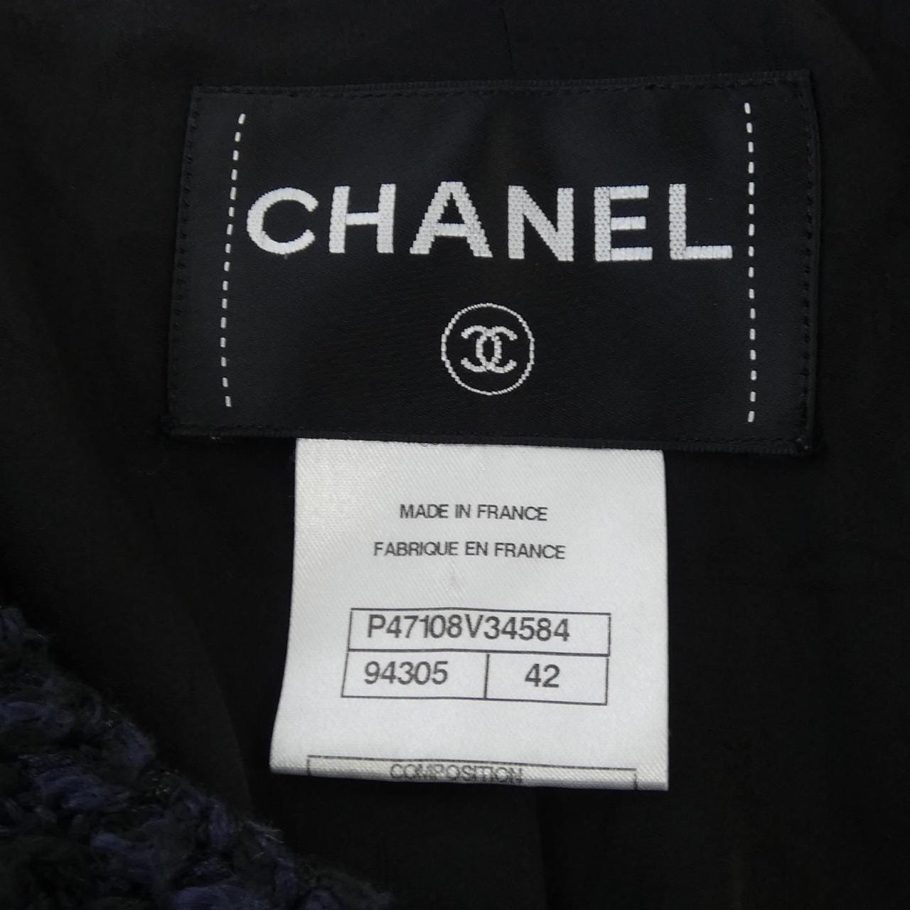 シャネル CHANEL P47108V34584 ノーカラージャケット