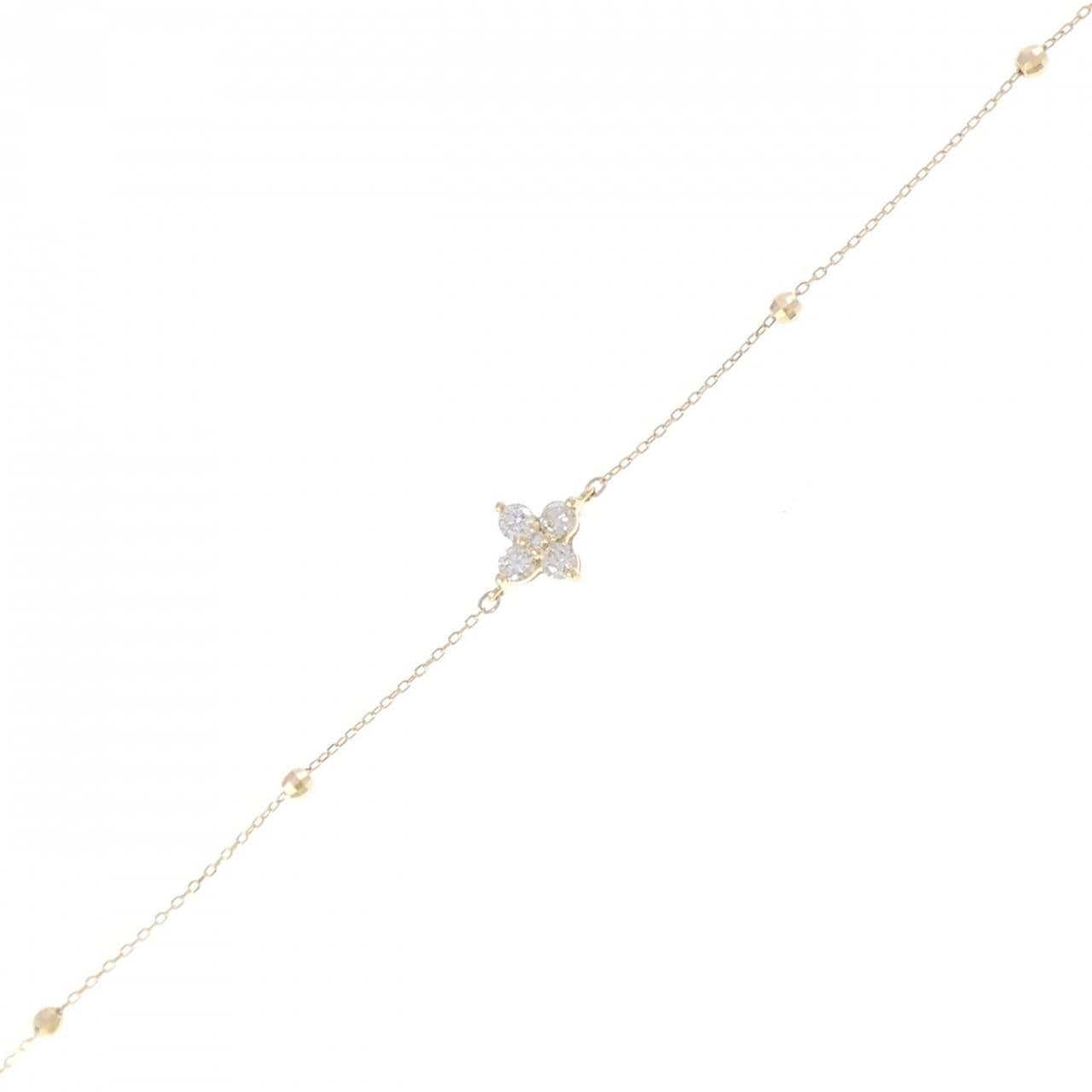 K18YG ダイヤモンド ブレスレット 0.16CT