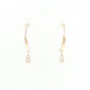 K18PG ダイヤモンド ピアス 0.10CT