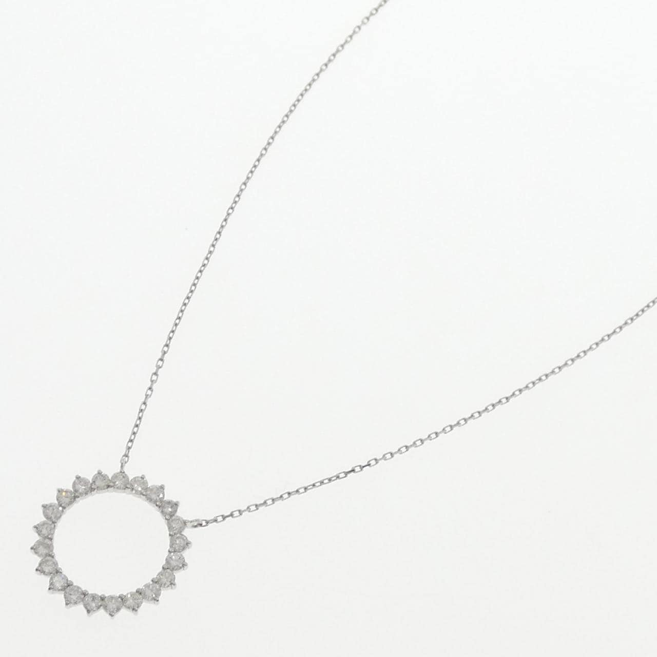 PT950/PT850 ダイヤモンド ネックレス 0.90CT
