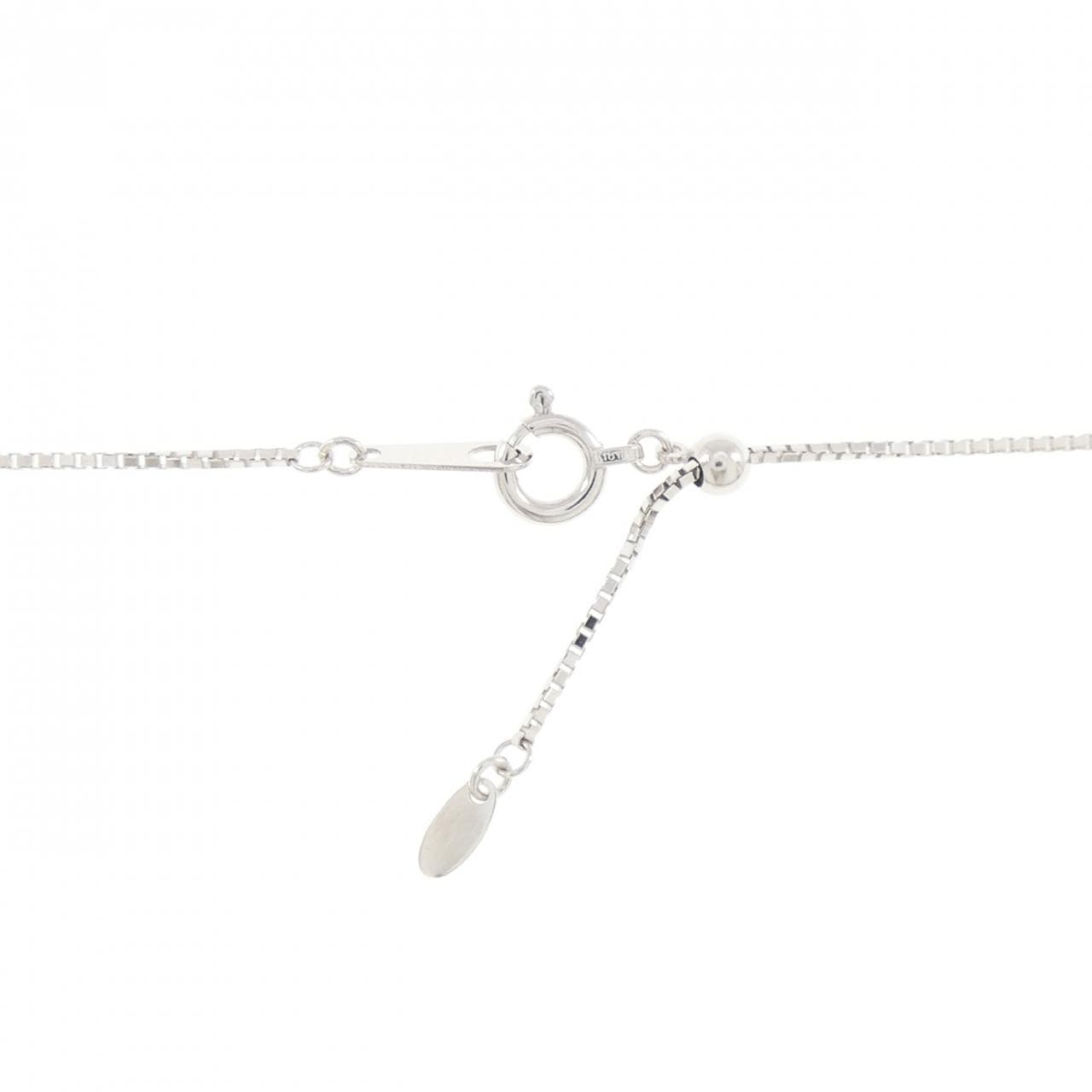 K18WG/K18BG ローズ ルビー ネックレス 0.70CT