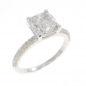 K14WG ダイヤモンド リング 1.893CT I SI2 ファンシーカット