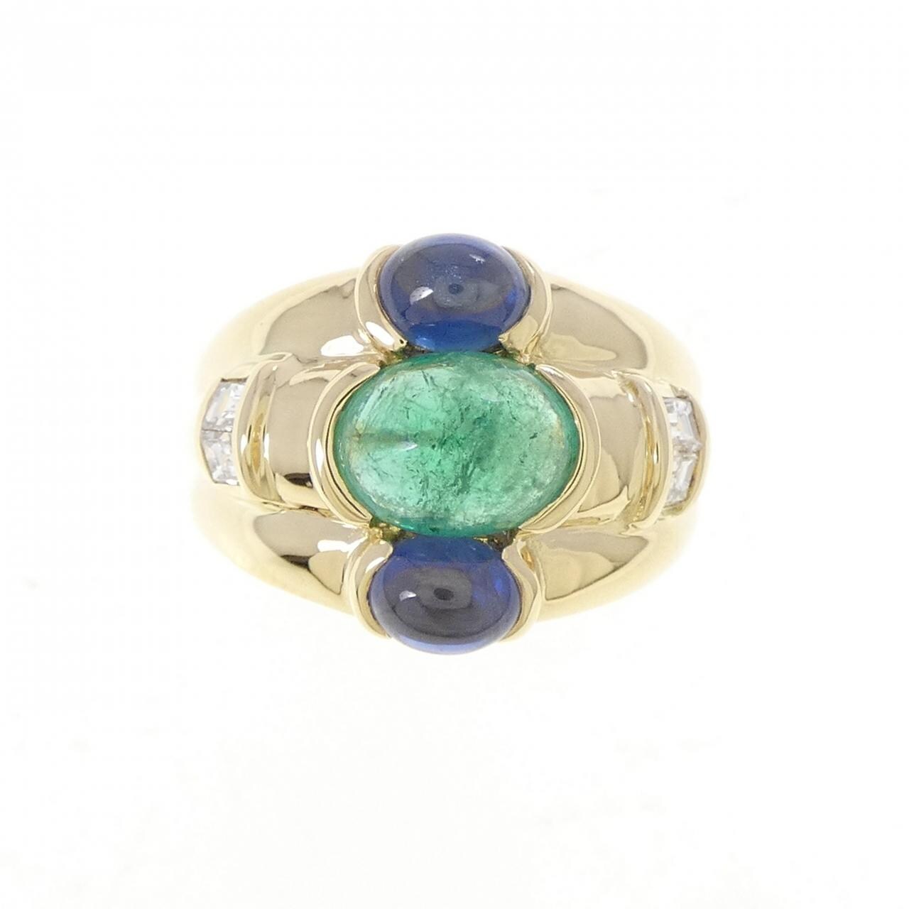 K18YG カラーストーン リング