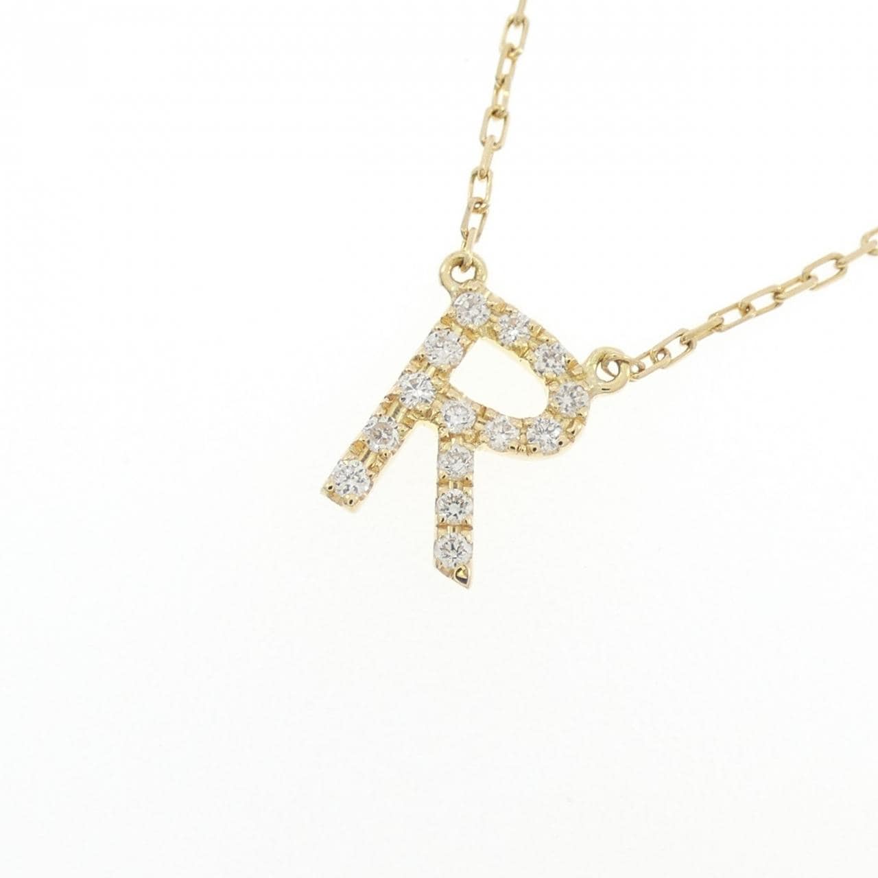 アーカー イニシャル ネックレス 0.06CT