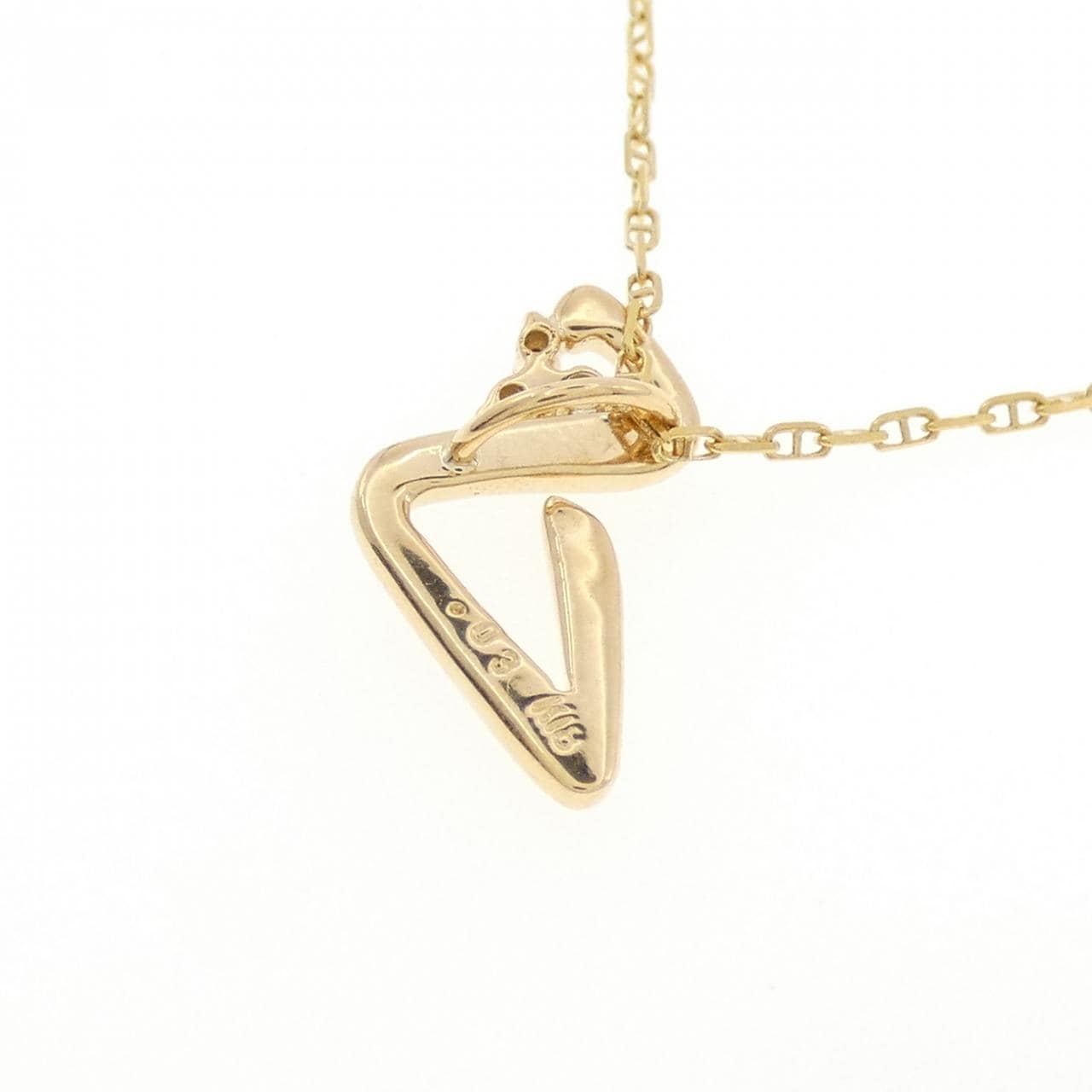 K18YG/750YG ダイヤモンド ネックレス 0.03CT