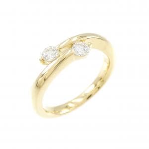 K18YG ダイヤモンド ピンキーリング 0.15CT