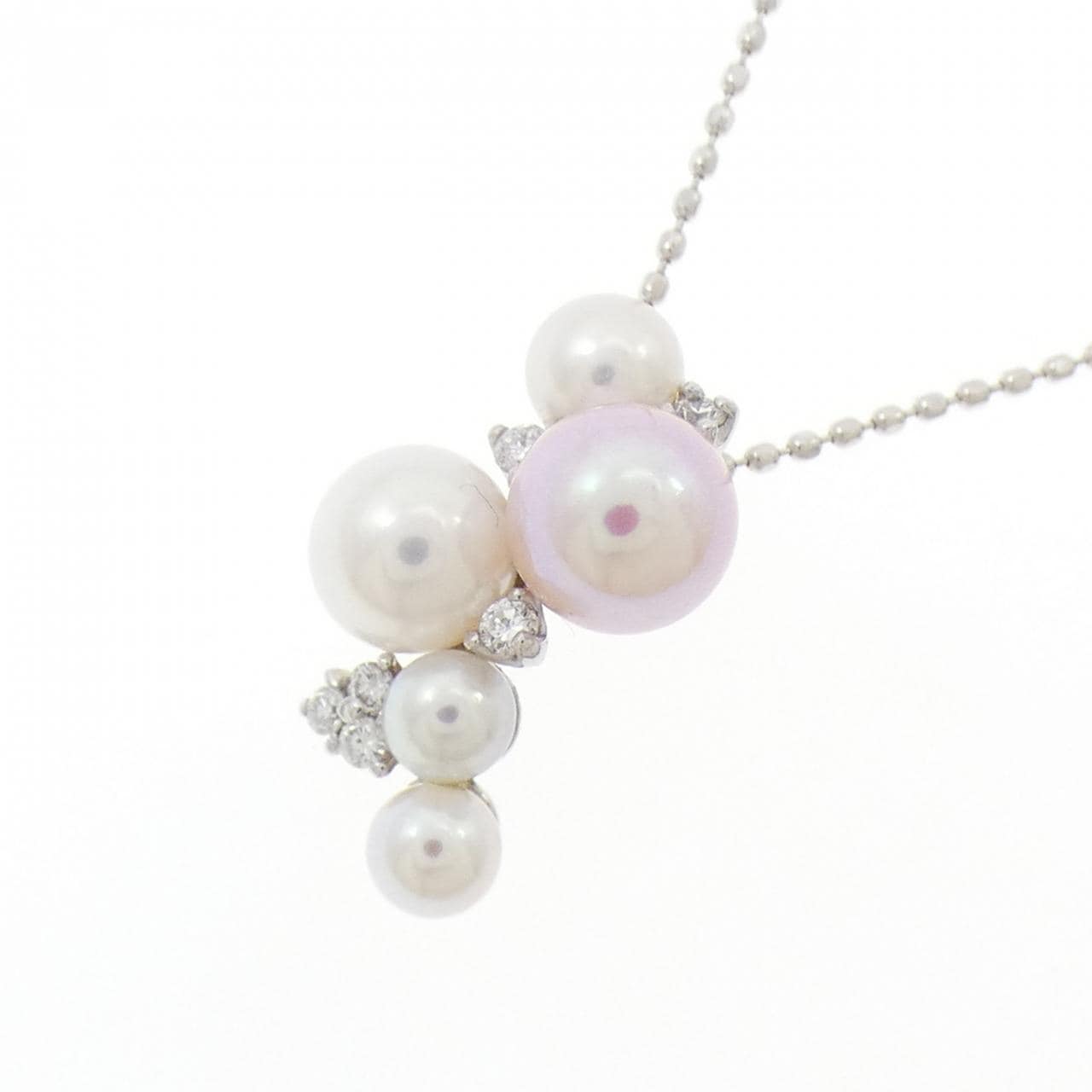 K18WG アコヤパール ネックレス