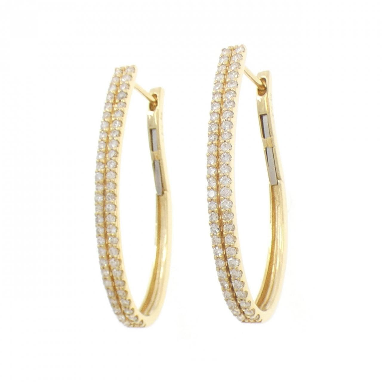 K18YG ダイヤモンド ピアス 1.00CT