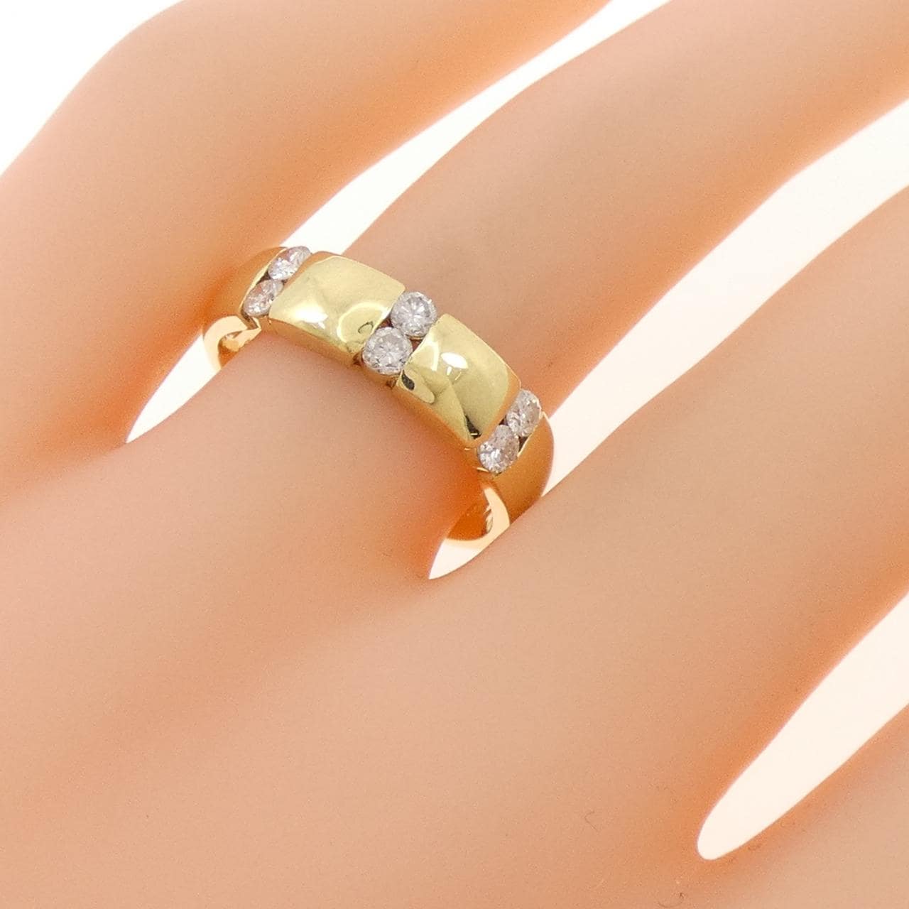 K18YG ダイヤモンド リング 0.31CT