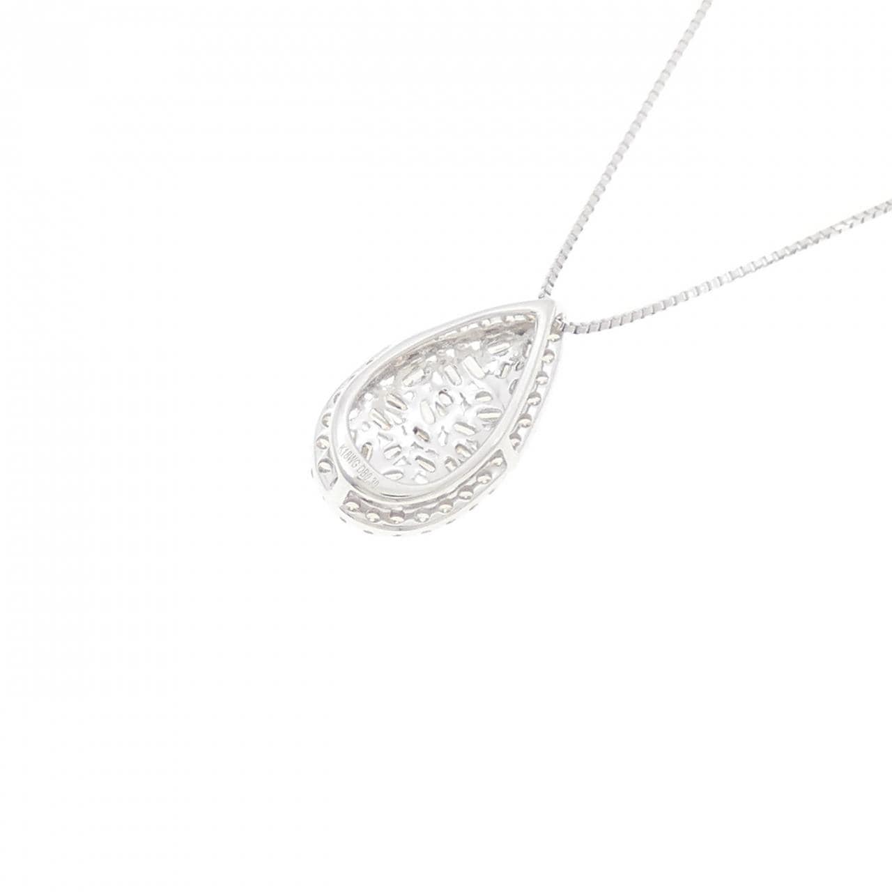 K18WG ダイヤモンド ネックレス 0.30CT
