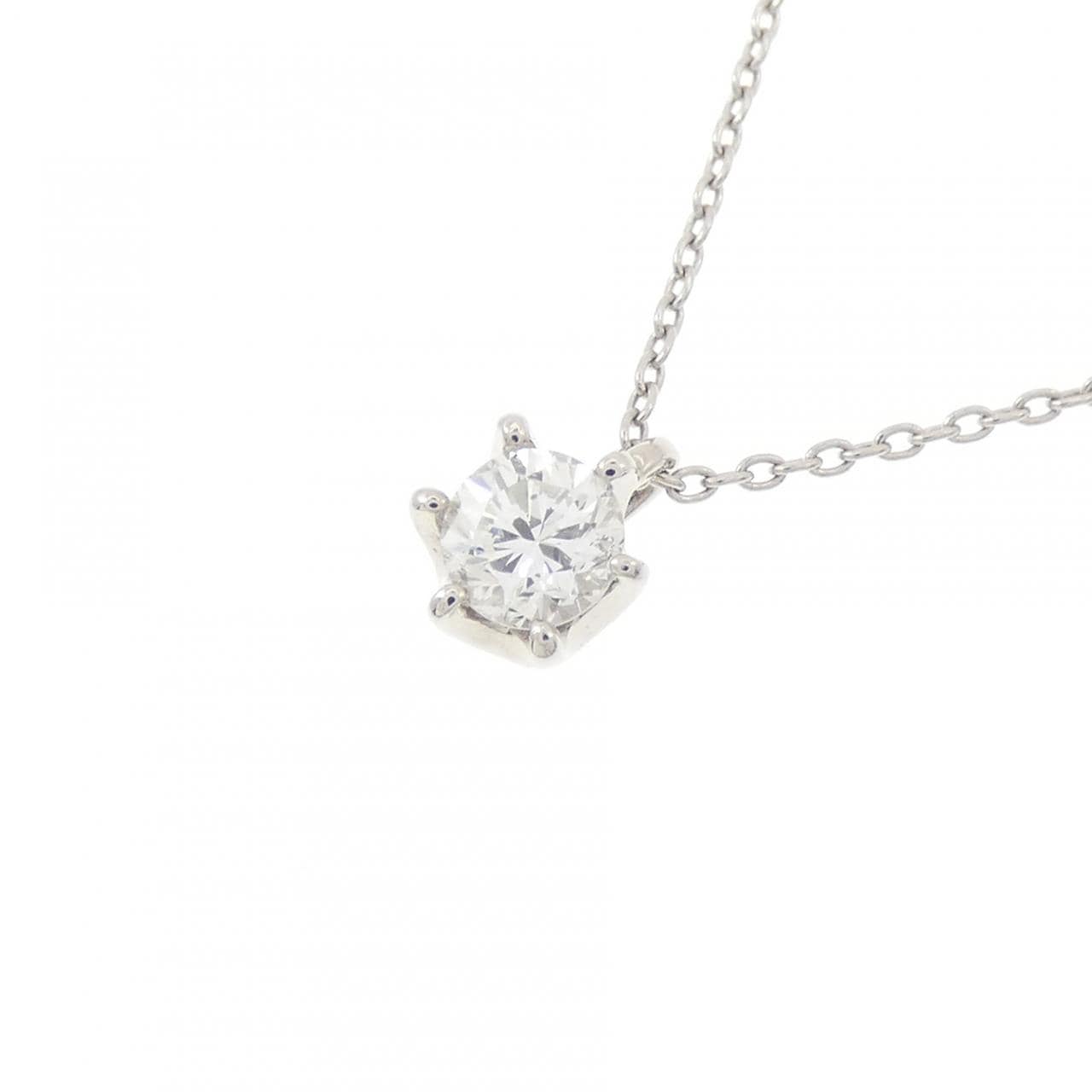 PT900/PT850 ソリティア ダイヤモンド ネックレス 0.300CT