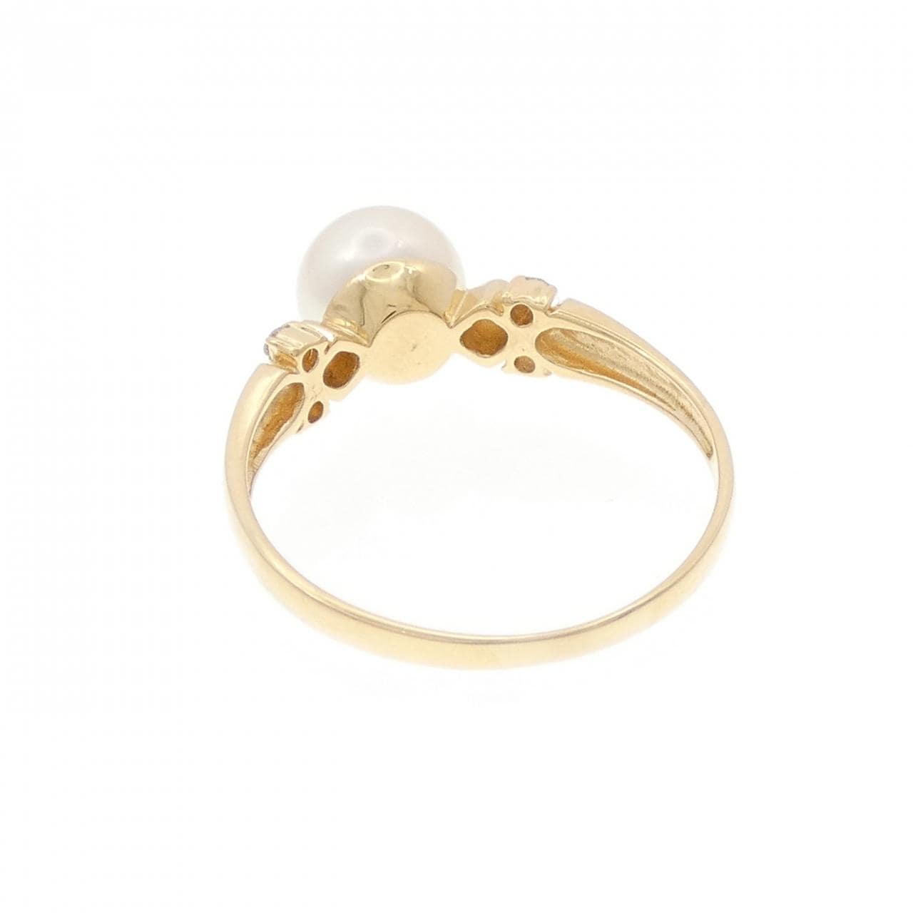 K18YG アコヤパール リング 6.8mm