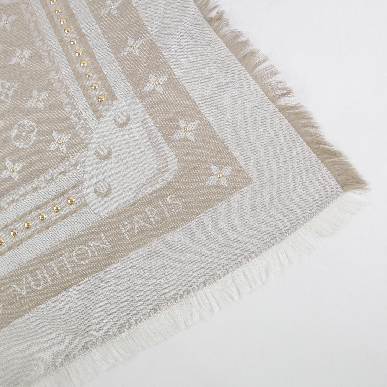 ルイヴィトン LOUIS VUITTON ショール モノグラム スタッディ デニム M73699 SHAWL