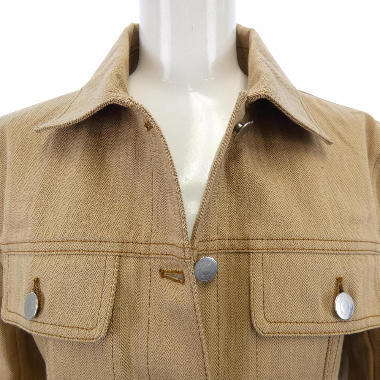 エルメス HERMES ヘリンボーン 4H0257DI デニムジャケット