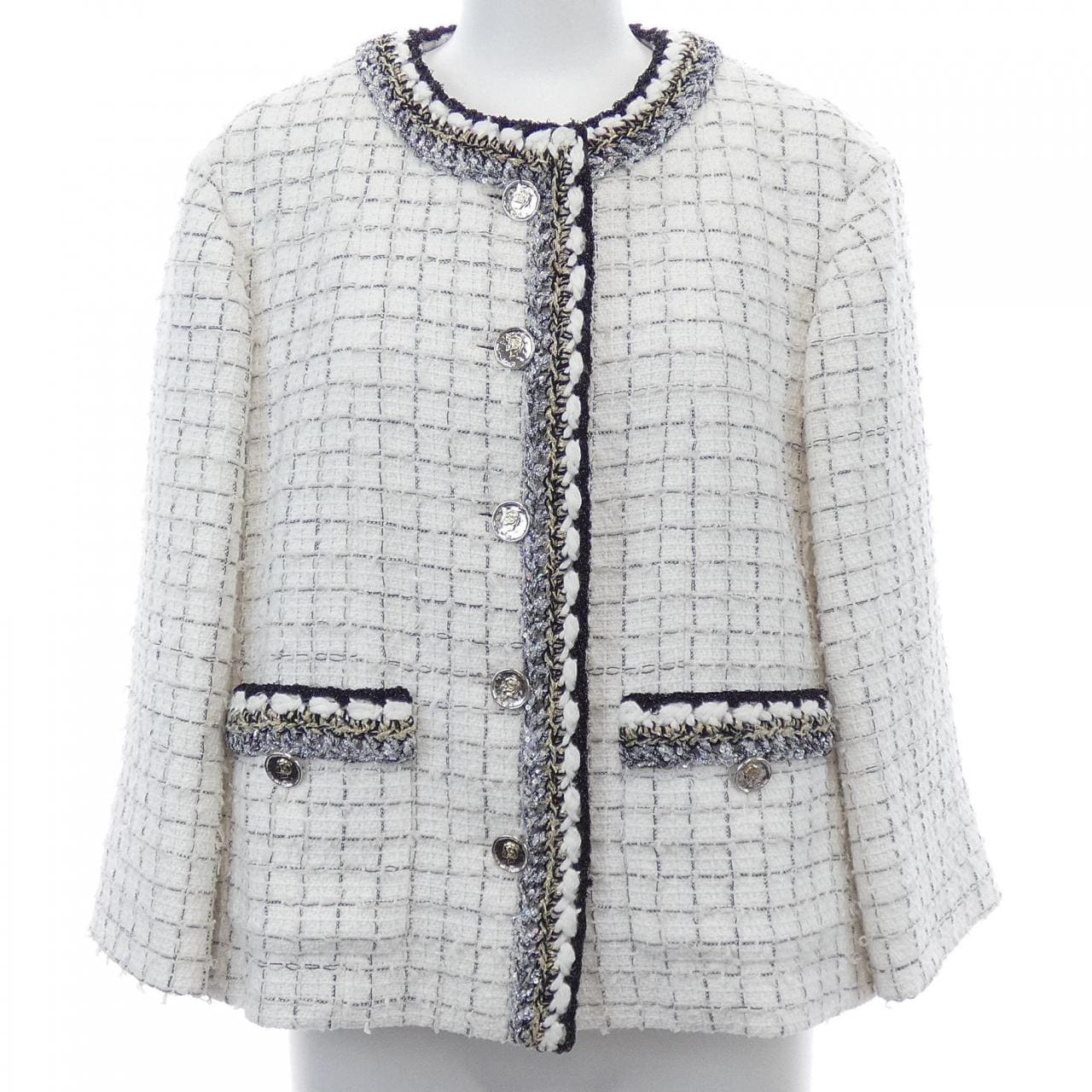 シャネル CHANEL LOOK4 P79364V71556 25S ノーカラージャケット