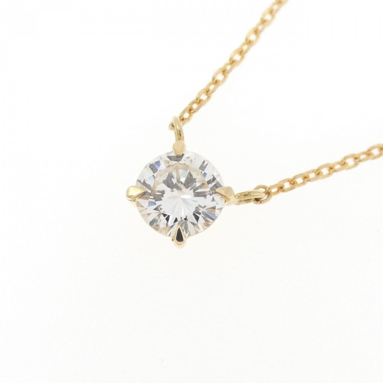 K18YG ソリティア ダイヤモンド リング 0.501CT