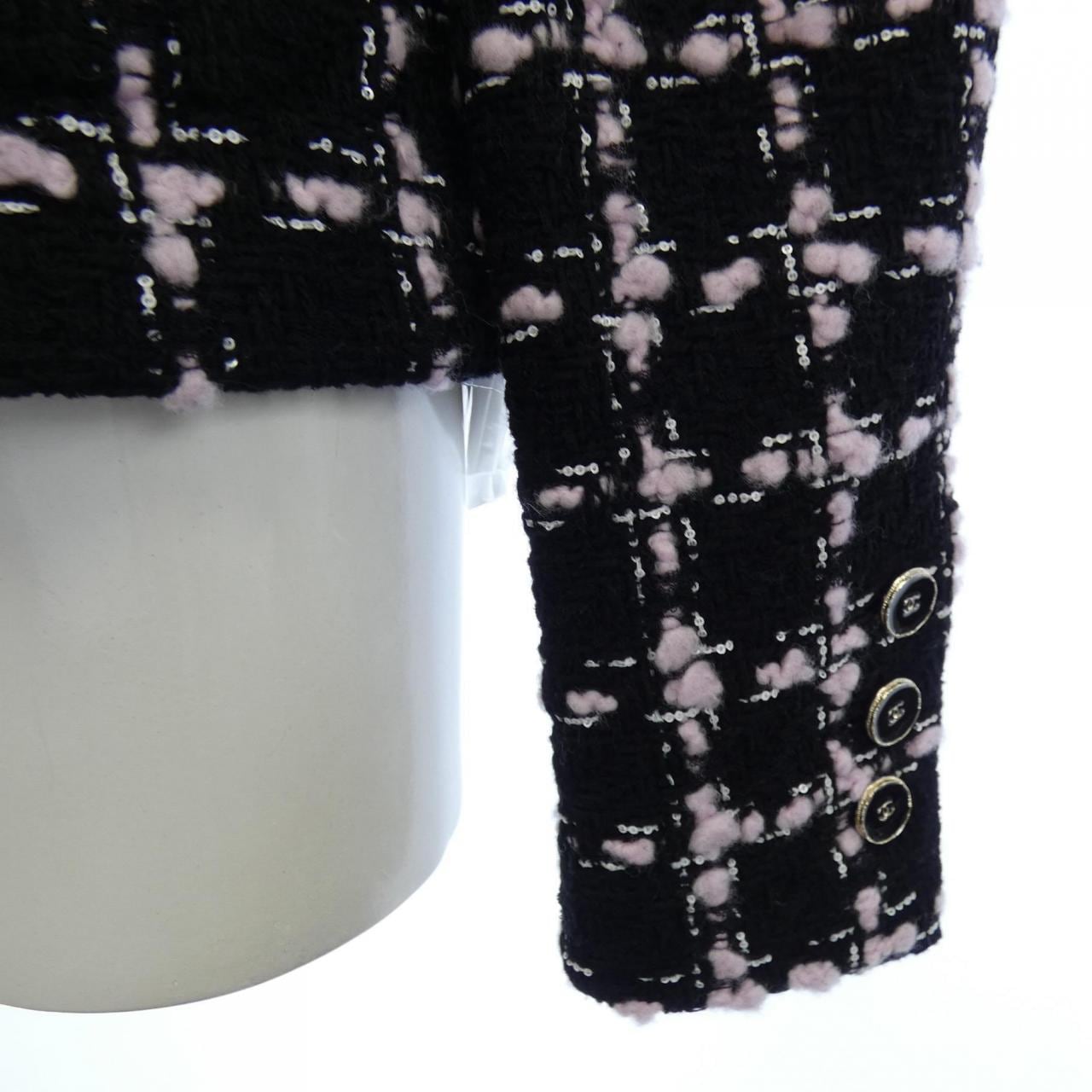 シャネル CHANEL LOOK12 P80405V72615 25B ノーカラージャケット