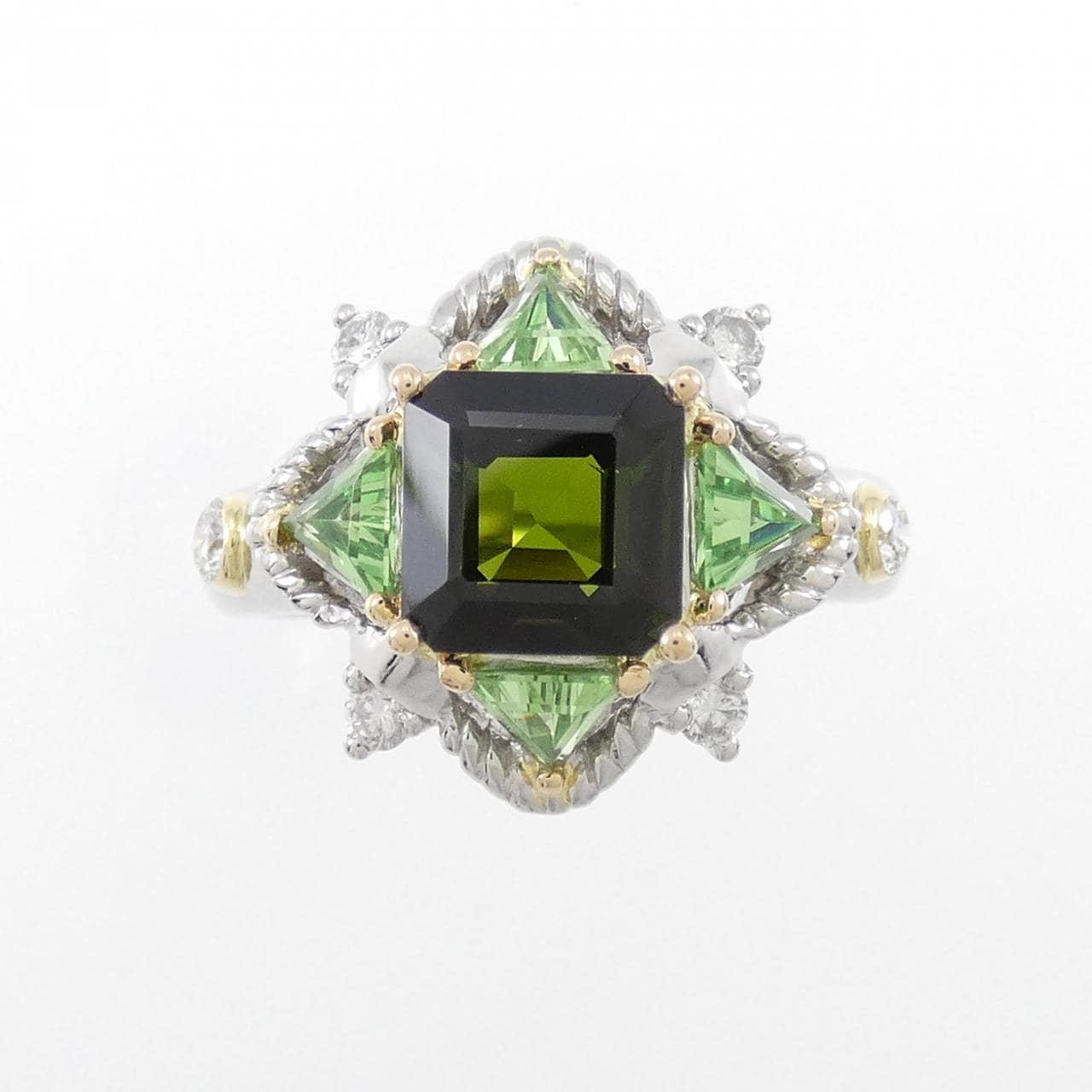 PT/K18YG トルマリン リング 2.03CT