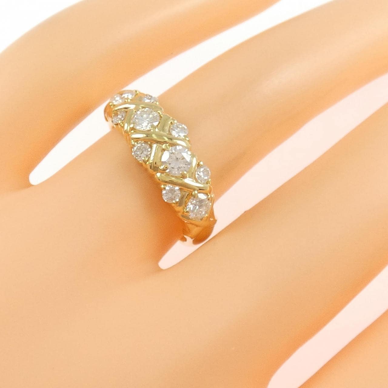 K18YG ダイヤモンド リング 0.71CT