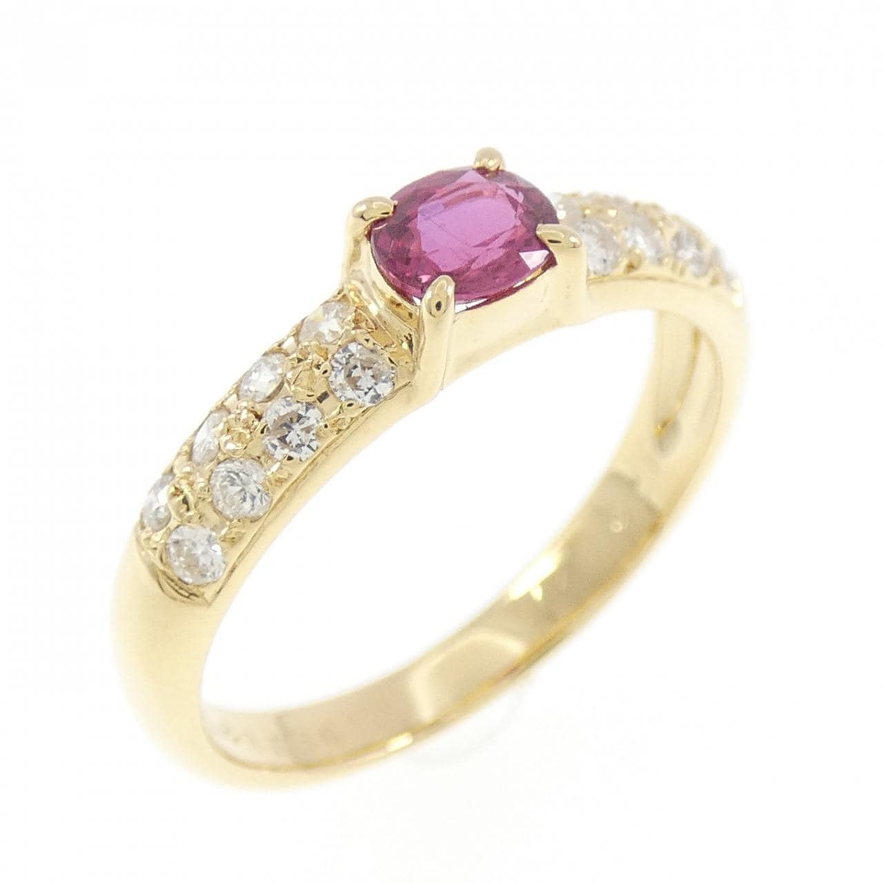 K18YG ルビー リング 0.30CT
