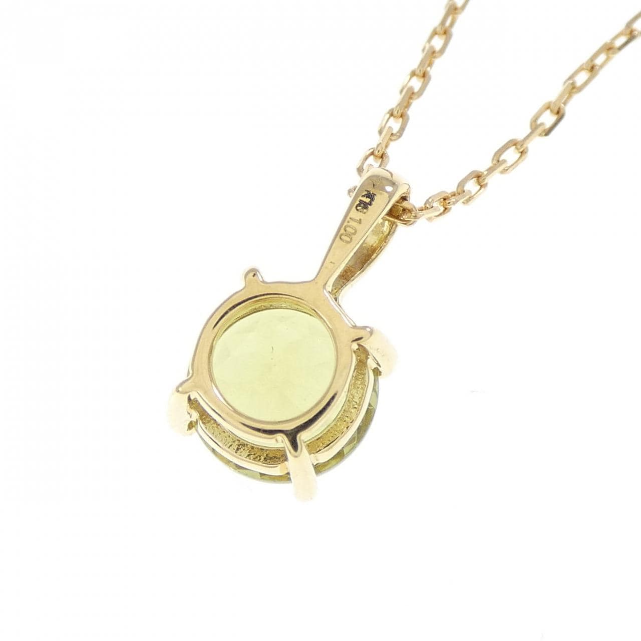 ジーエスティービー グリーンガーネット ネックレス 1.00CT