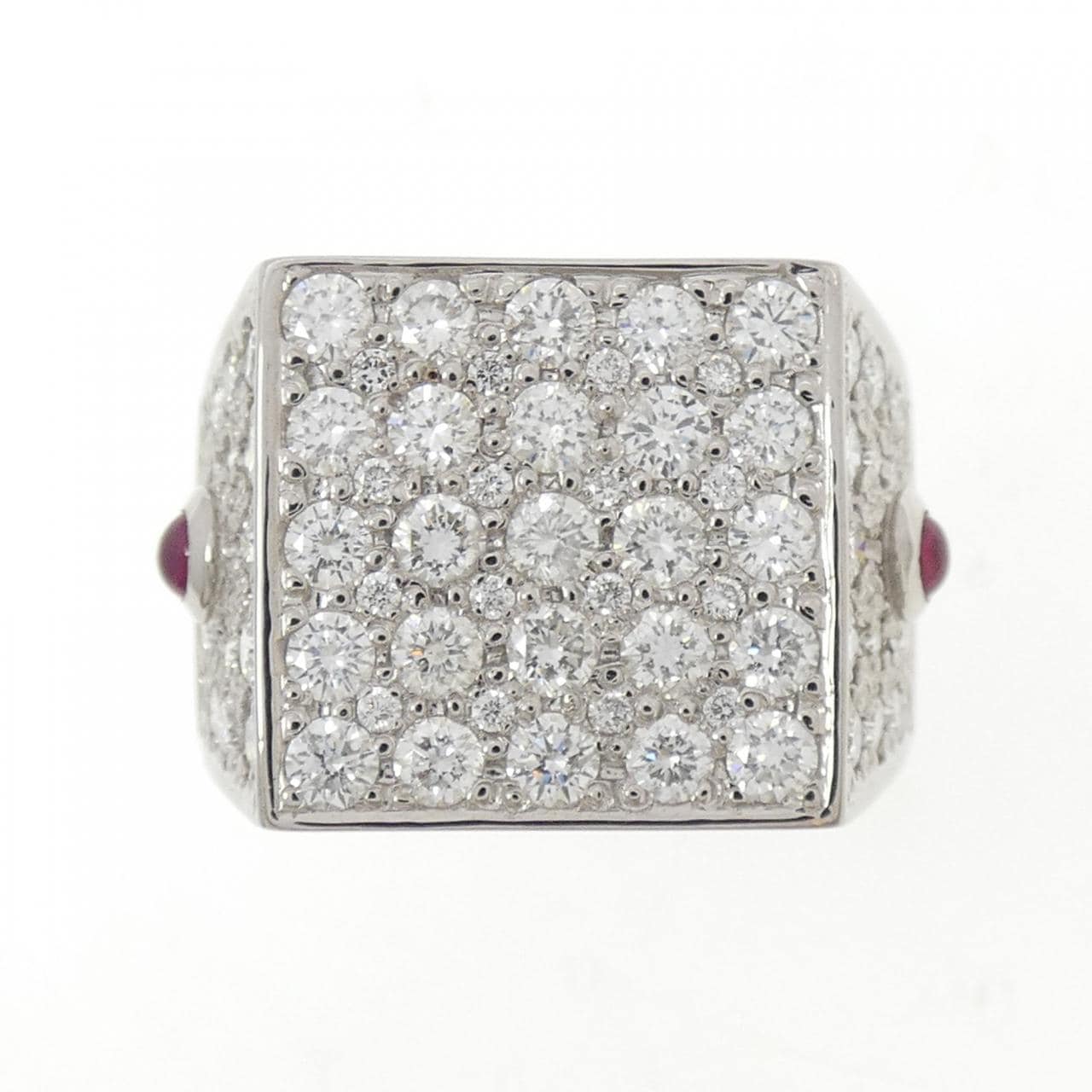 K18WG ルビー リング 0.26CT